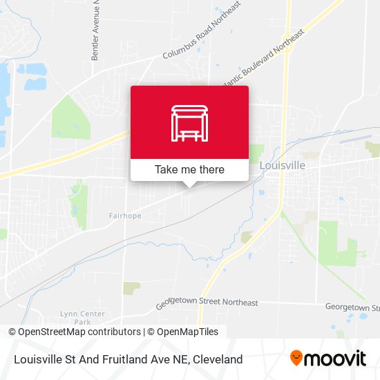 Mapa de Louisville St And Fruitland Ave NE
