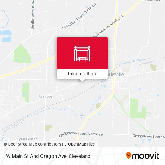 W Main St And Oregon Ave map