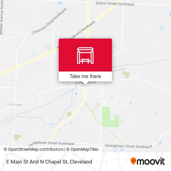 Mapa de E Main St And N Chapel St