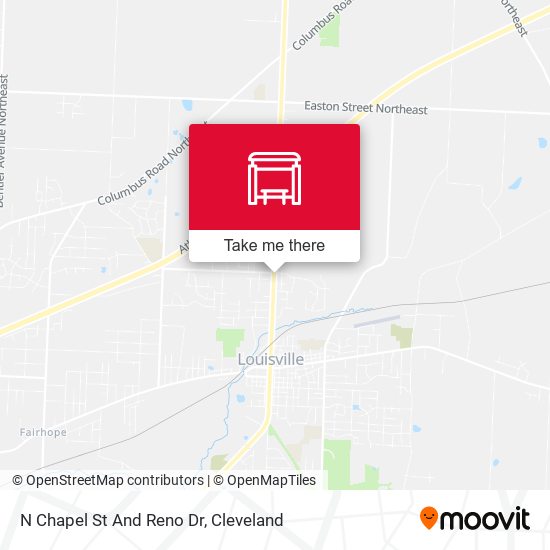 N Chapel St And Reno Dr map