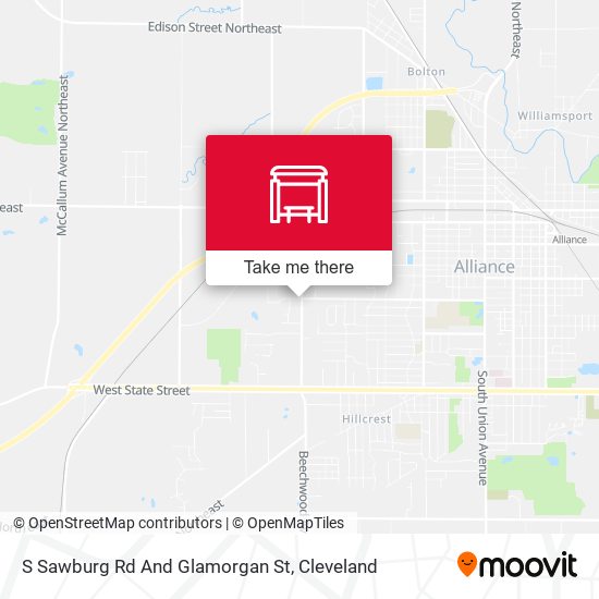 Mapa de S Sawburg Rd And Glamorgan St