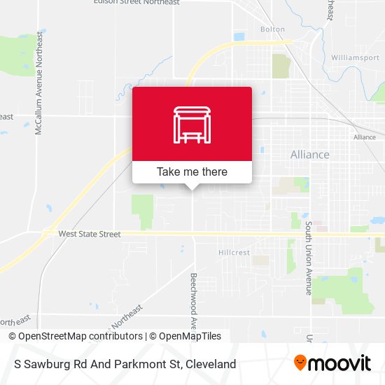 Mapa de S Sawburg Rd And Parkmont St