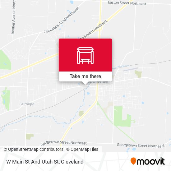 W Main St And Utah St map
