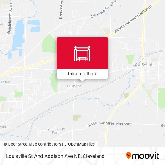 Louisville St And Addison Ave NE map
