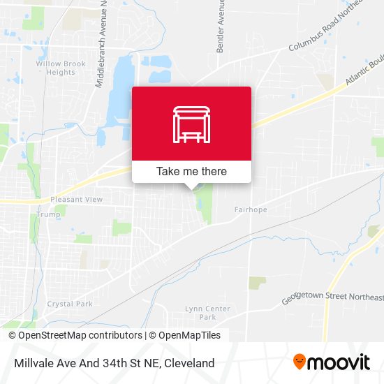 Millvale Ave And 34th St NE map