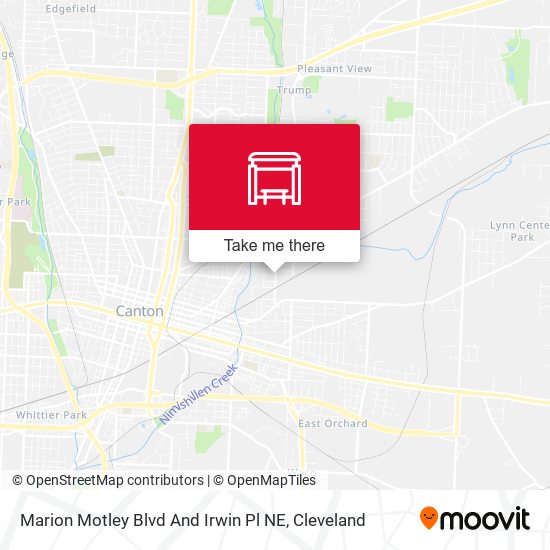 Marion Motley Blvd And Irwin Pl NE map