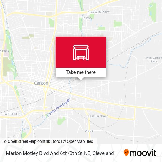 Marion Motley Blvd And 6th / 8th St NE map