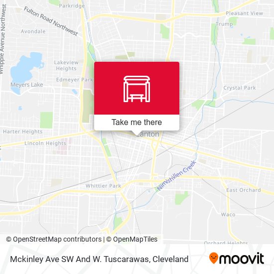 Mckinley Ave SW And W. Tuscarawas map