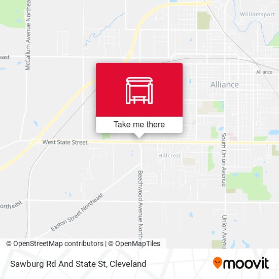 Sawburg Rd And State St map