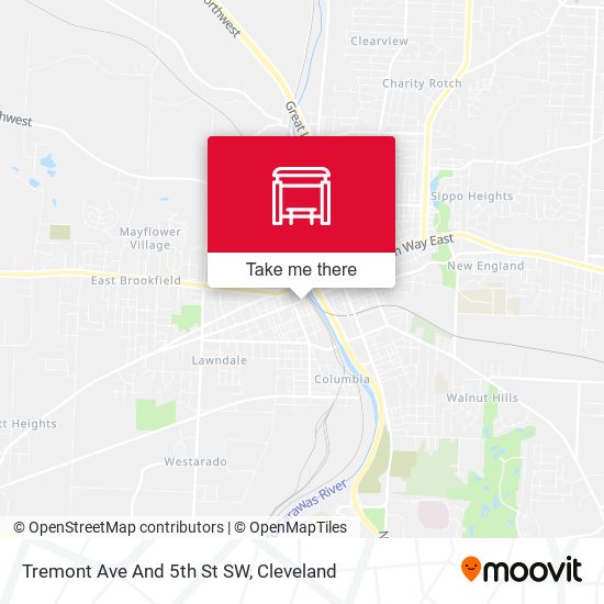 Tremont Ave And 5th St SW map
