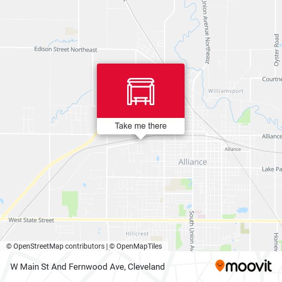 Mapa de W Main St And Fernwood Ave
