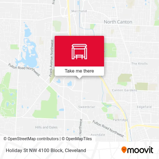 Holiday St NW 4100 Block map