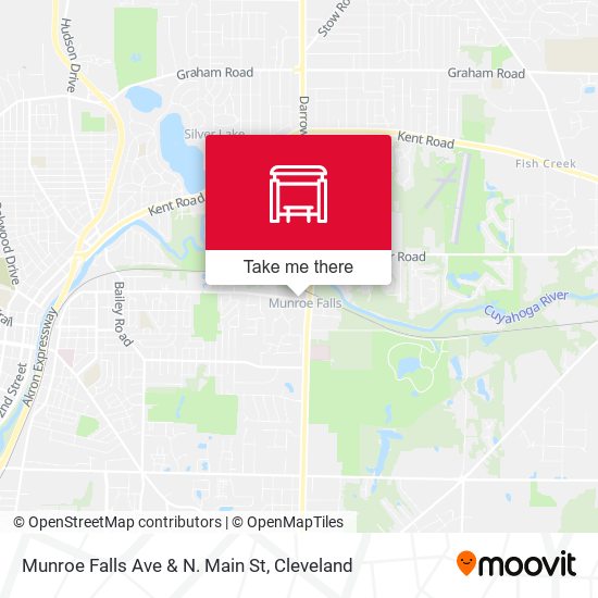 Munroe Falls Ave & N. Main St map