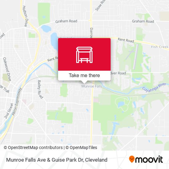Munroe Falls Ave & Guise Park Dr map