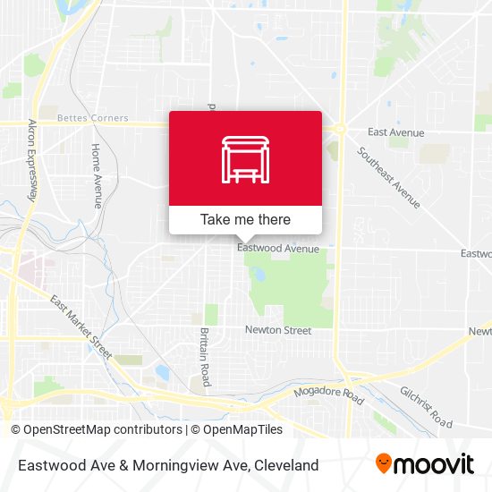 Eastwood Ave & Morningview Ave map