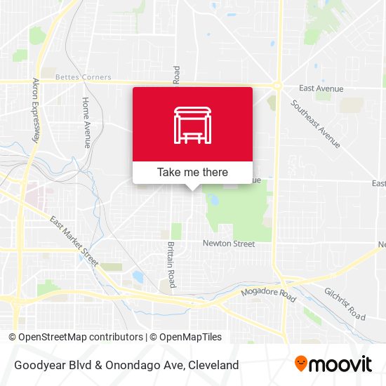 Goodyear Blvd & Onondago Ave map