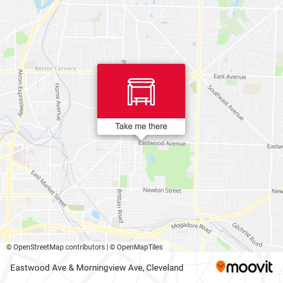 Eastwood Ave & Morningview Ave map