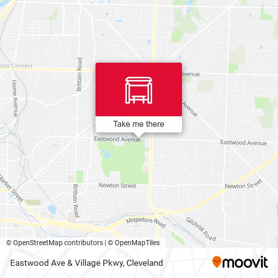 Eastwood Ave & Village Pkwy map