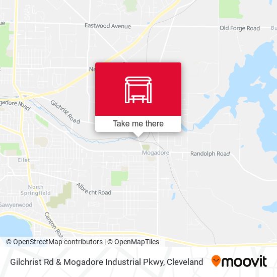 Gilchrist Rd & Mogadore Industrial Pkwy map