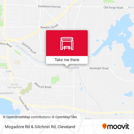Mogadore Rd & Gilchrist Rd map