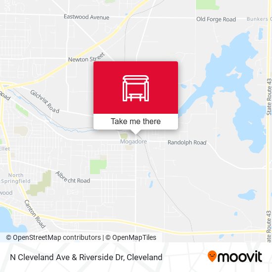 N Cleveland Ave & Riverside Dr map