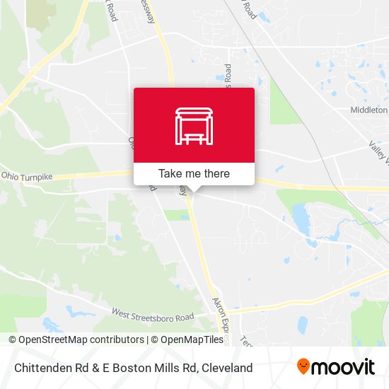 Mapa de Chittenden Rd & E Boston Mills Rd