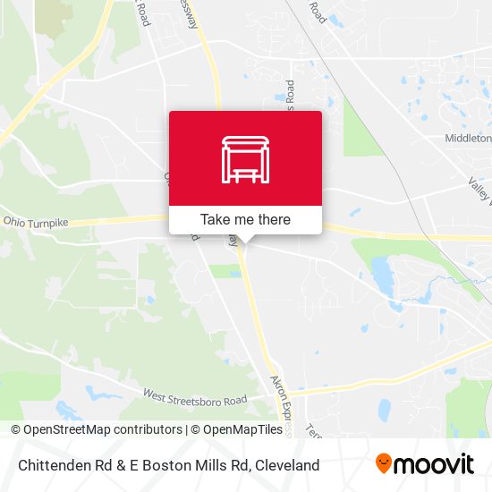 Mapa de Chittenden Rd & E Boston Mills Rd