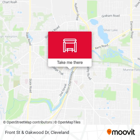 Front St & Oakwood Dr map