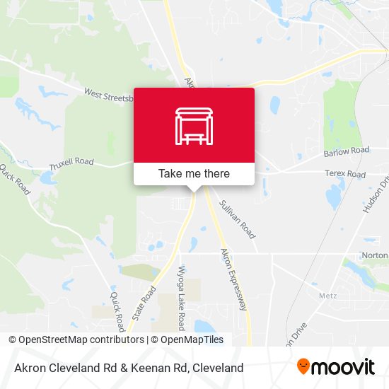 Akron Cleveland Rd & Keenan Rd map