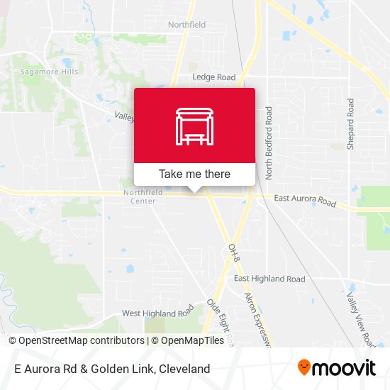 Mapa de E Aurora Rd & Golden Link