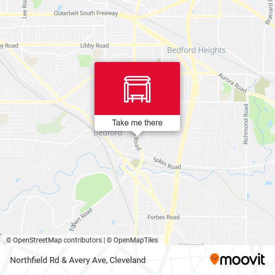 Mapa de Northfield Rd & Avery Ave