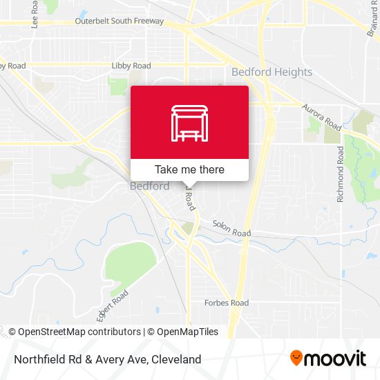 Mapa de Northfield Rd & Avery Ave