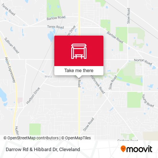 Darrow Rd & Hibbard Dr map