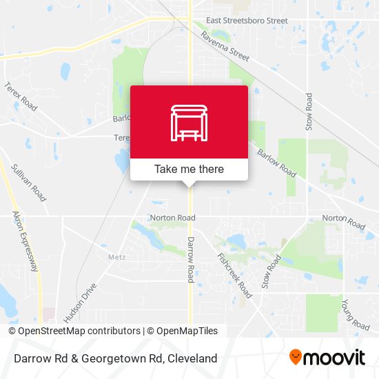 Darrow Rd & Georgetown Rd map
