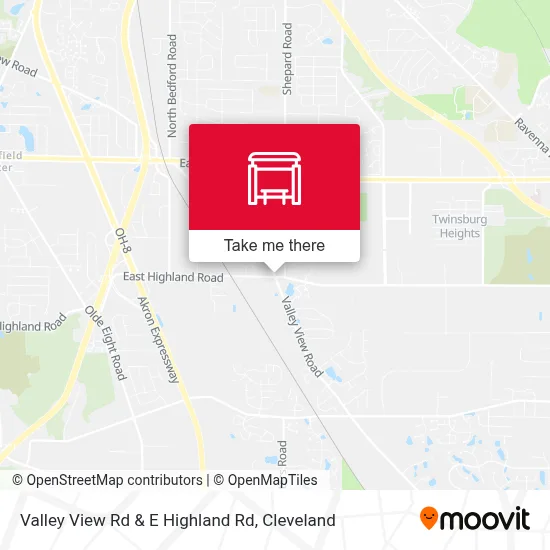 Valley View Rd & E Highland Rd map