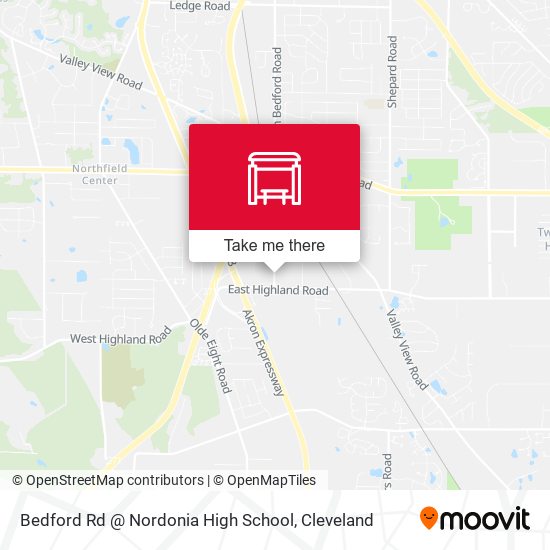 Bedford Rd @ Nordonia High School map