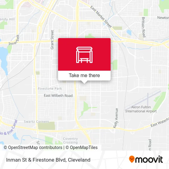 Inman St & Firestone Blvd map