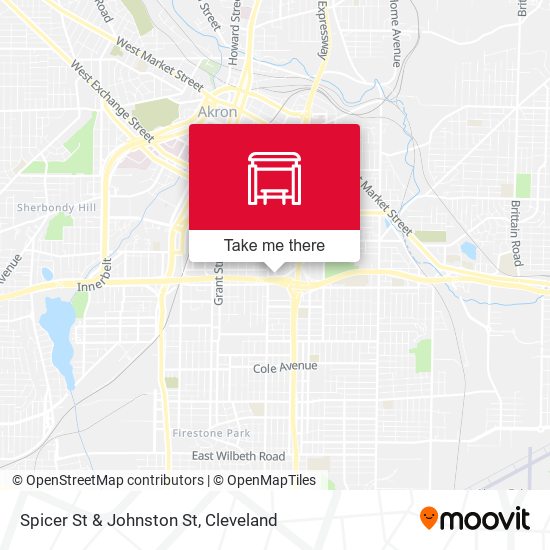 Spicer St & Johnston St map