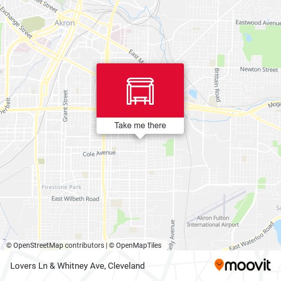 Lovers Ln & Whitney Ave map