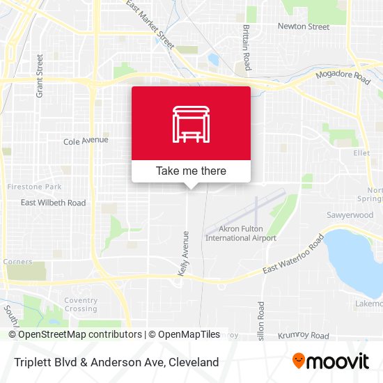 Triplett Blvd & Anderson Ave map