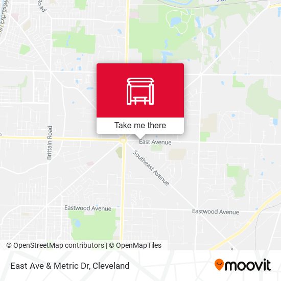 East Ave & Metric Dr map