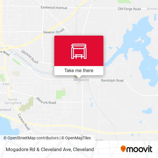 Mogadore Rd & Cleveland Ave map