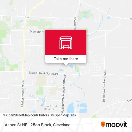 Aspen St NE - 25oo Block map