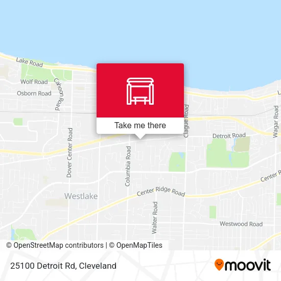 25100 Detroit Rd map