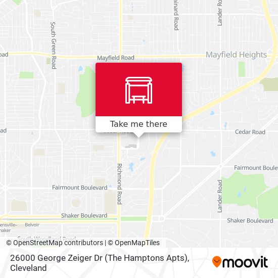 26000 George Zeiger Dr (The Hamptons Apts) map