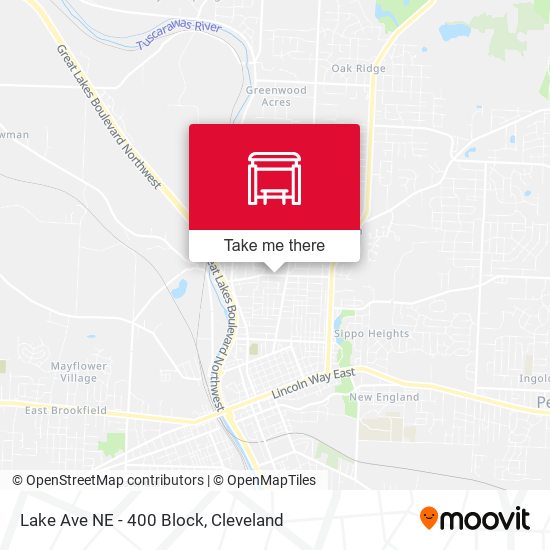 Mapa de Lake Ave NE - 400 Block