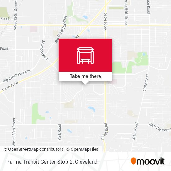 Parma Transit Center Stop 2 map