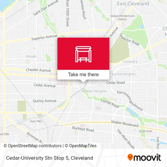 Cedar-University Stn Stop 5 map