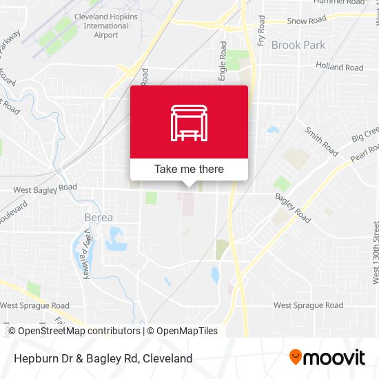 Hepburn Dr & Bagley Rd map