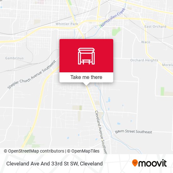 Cleveland Ave And 33rd St SW map